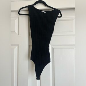 Abercrombie & Fitch Black Ribbed Women’s Bodysuit